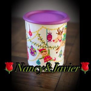 NEW! TUPPERWARE SANTAS WORK SHOP CANISTERS 1-PIECES
